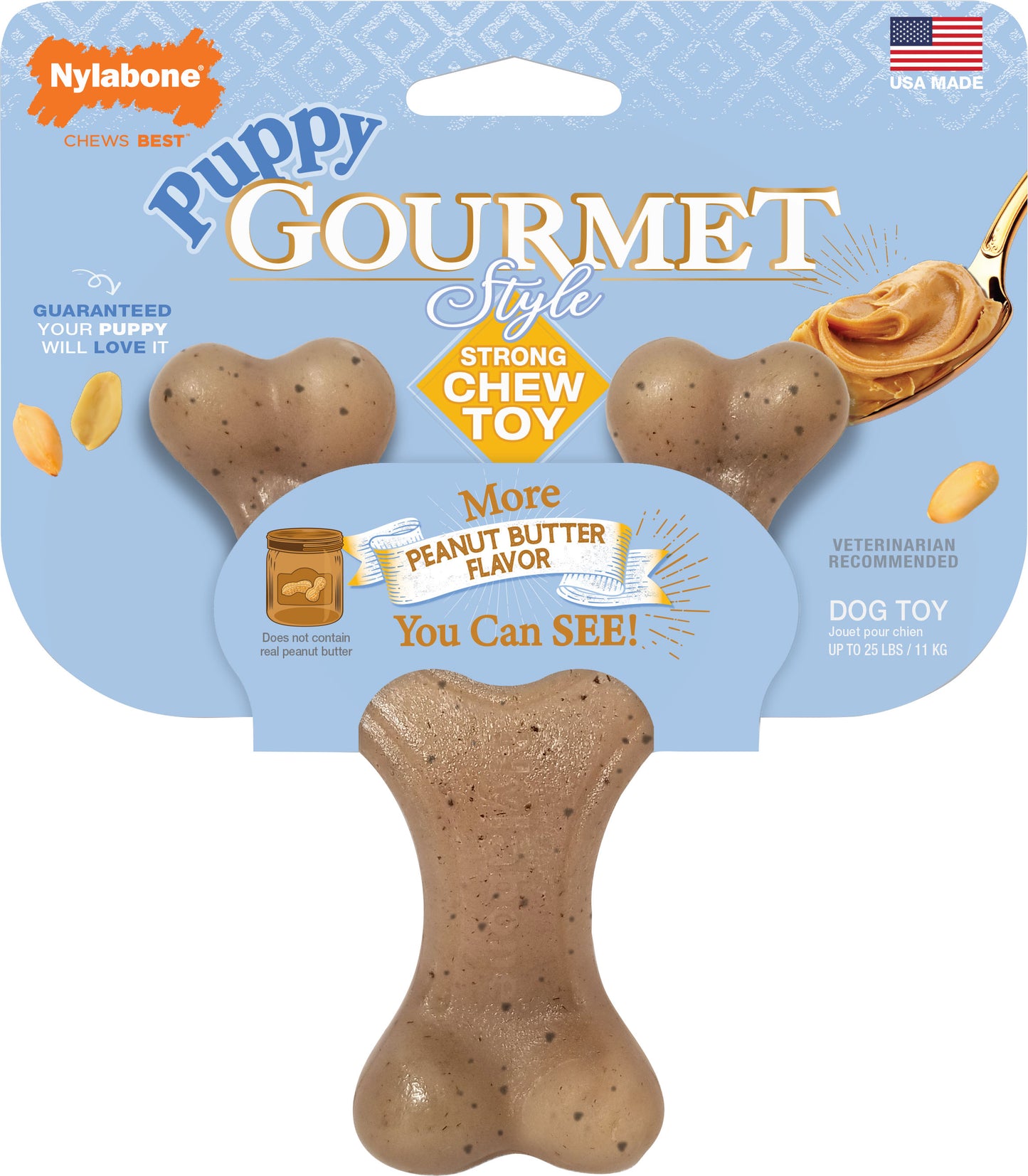 Nylabone Puppy Gourmet Style Strong Chew Wishbone