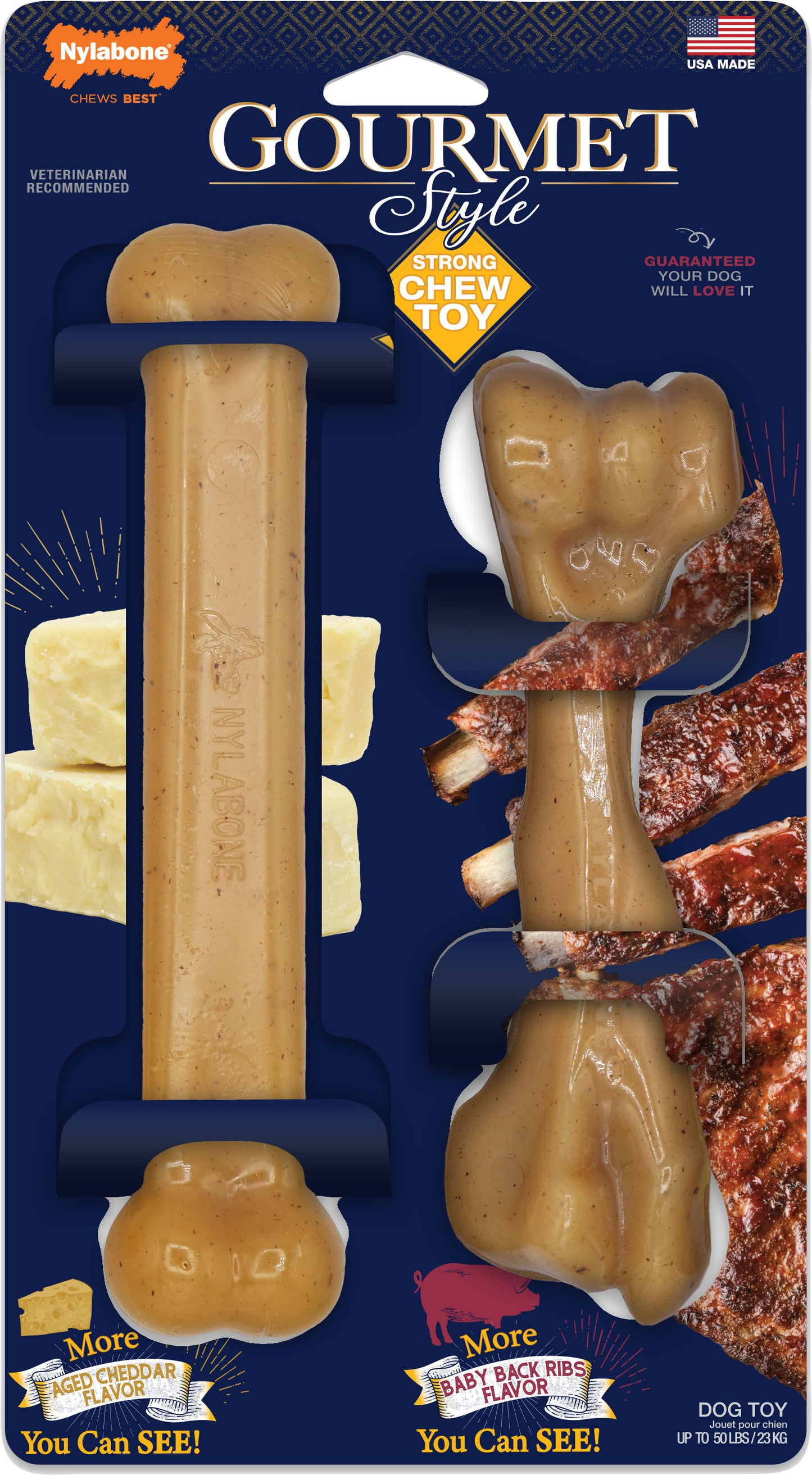 Nylabone Gourmet Style Strong Chew Femur And Ribs