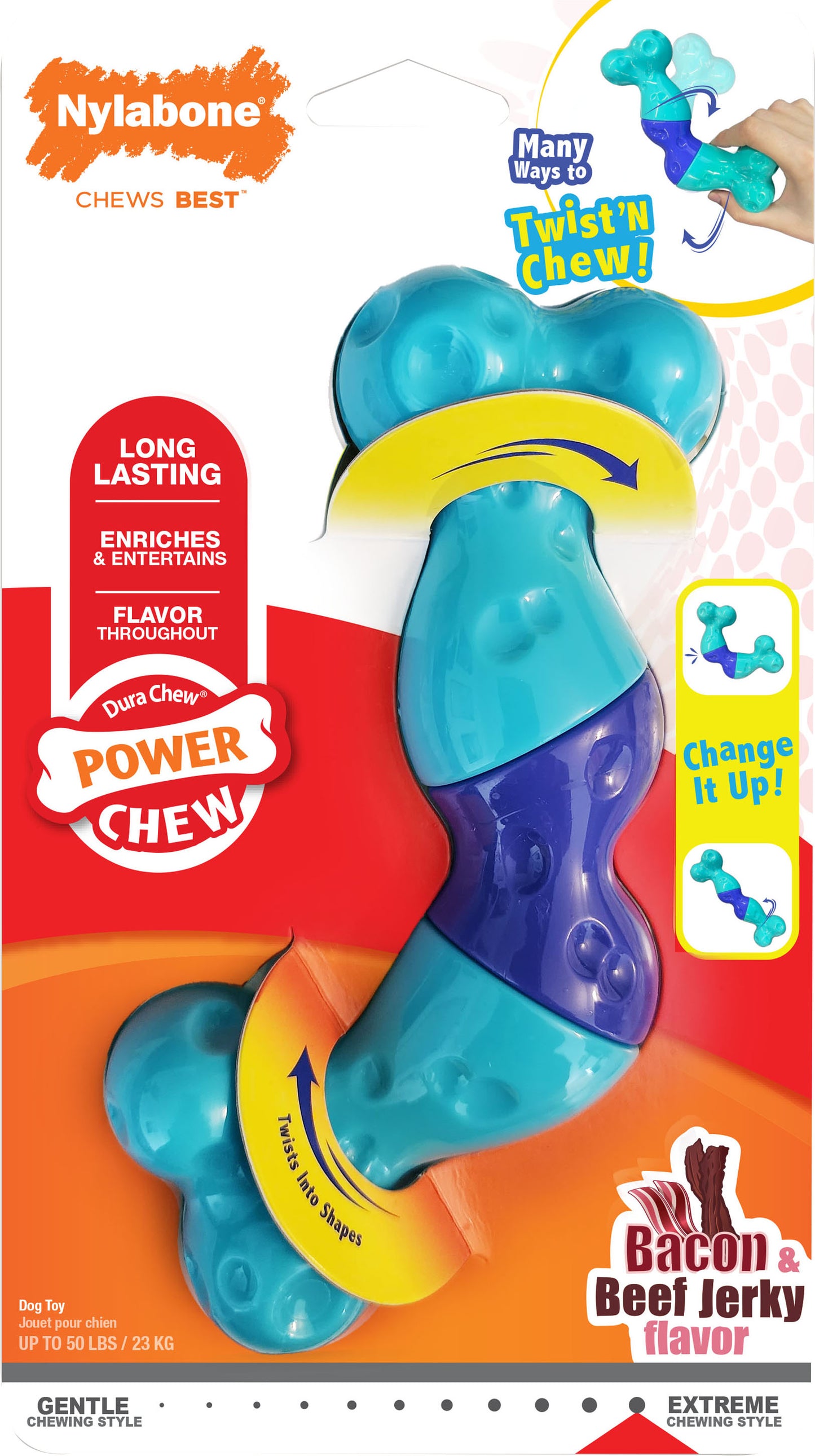 NYLABONE POWER CHEW TWIST 'N CHEW