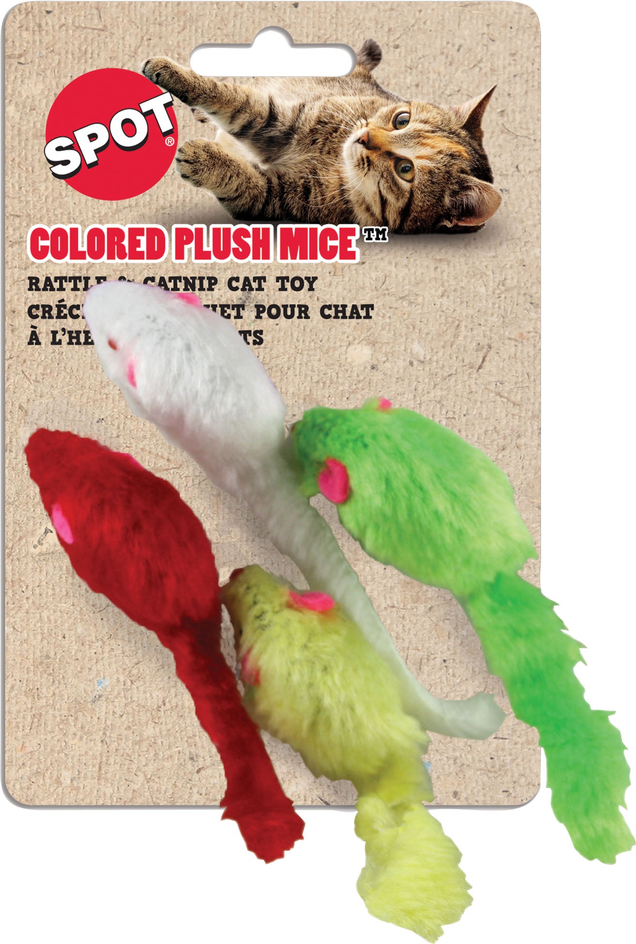 Spot Plush Mice W/ Catnip