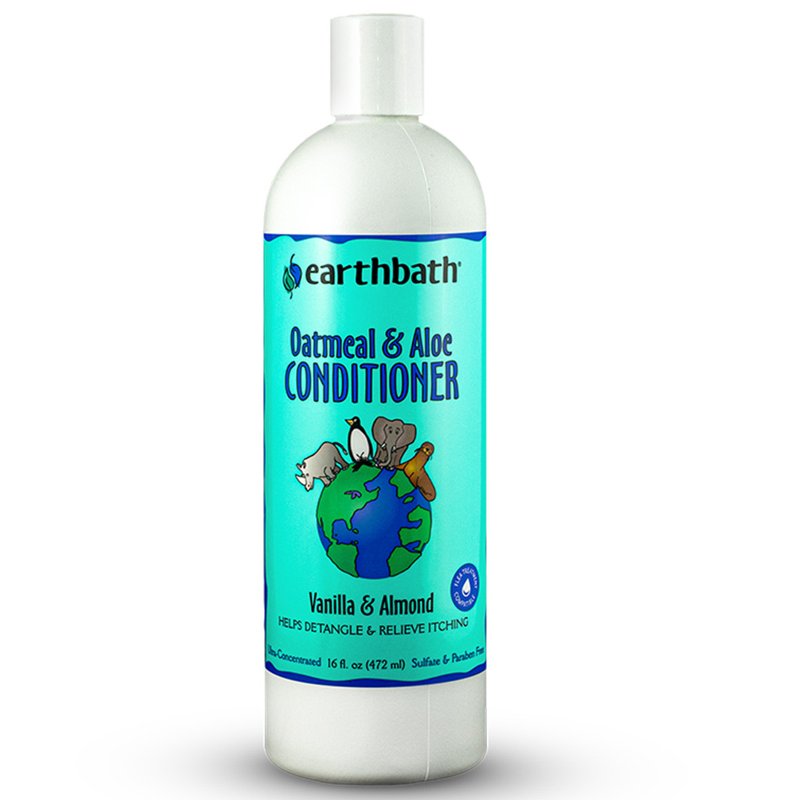 earthbath, Oatmeal & Aloe Conditioner - Dog Conditioner for Allergies & Itching, Dry Skin, Dog Wash That Helps Detangle & Relieve Itching, Made in USA, Cruelty Free Pet Conditioners - 16 Oz (1 Pack)