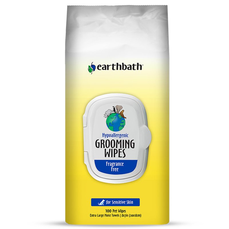Grooming Wipes Hypo-Allergenic, Fragrance Free 100 ct