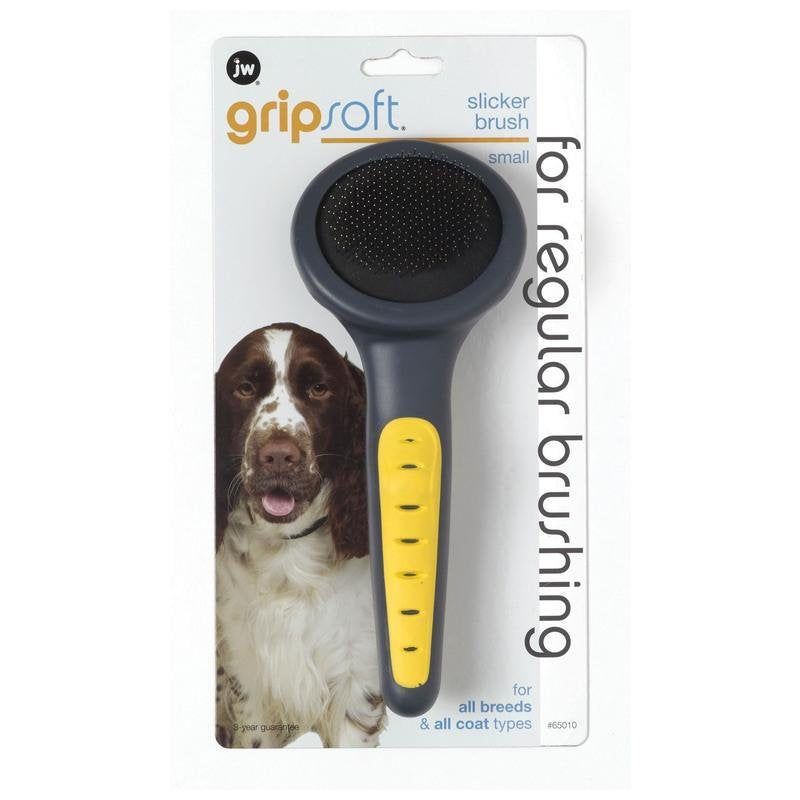 JW Pet Company GripSoft Slicker Brush Dog Brush, Small