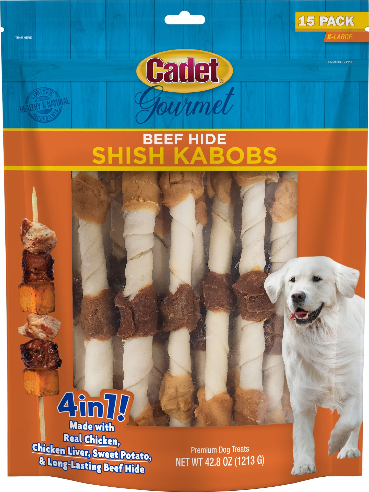 Cadet Gourmet Beef Hide Shish Kabobs 4 In 1