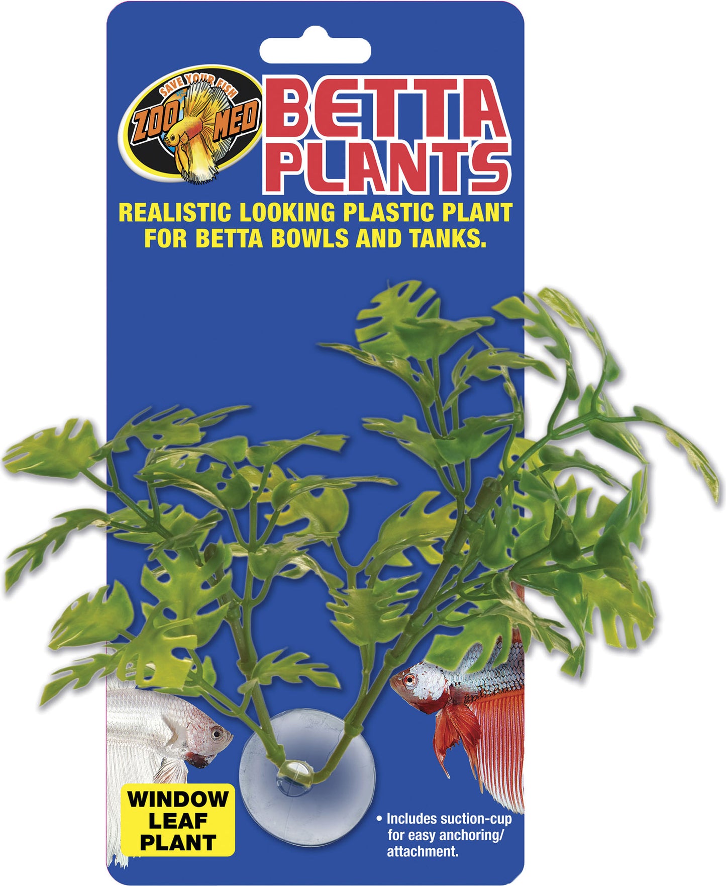 Betta Plants Window Leaf Plastic Plant