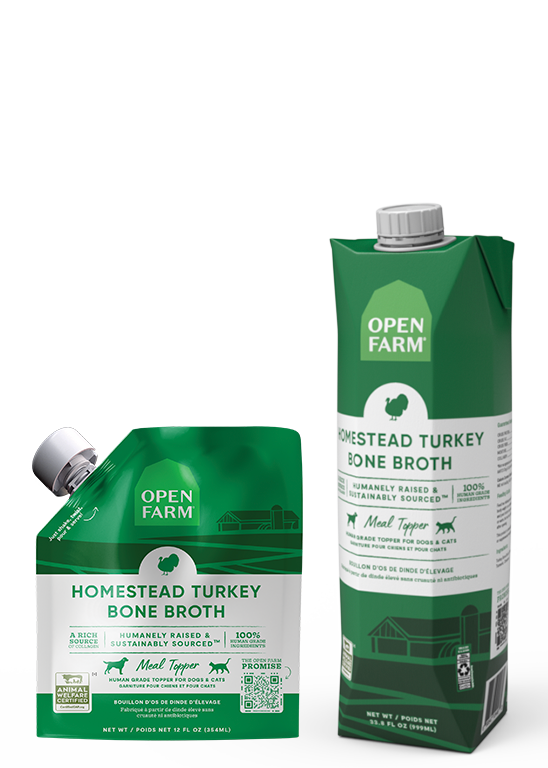 Open Farm Homestead Turkey Bone Broth for Dogs, 33.8 fl oz