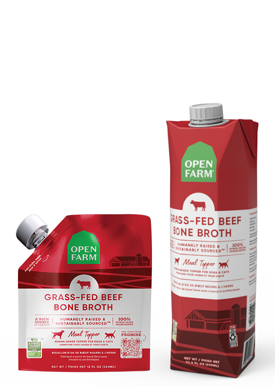 Open Farm Grass-Fed Beef Bone Broth for Dogs, 33.8 fl oz