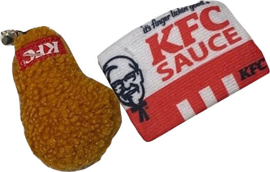 Spot Kfc Sauce Pack & Drumstick With Catnip Toy