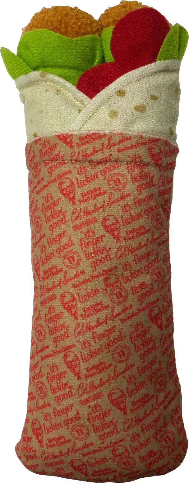 Spot Kfc Plush Chicken Wrap Dog Toy