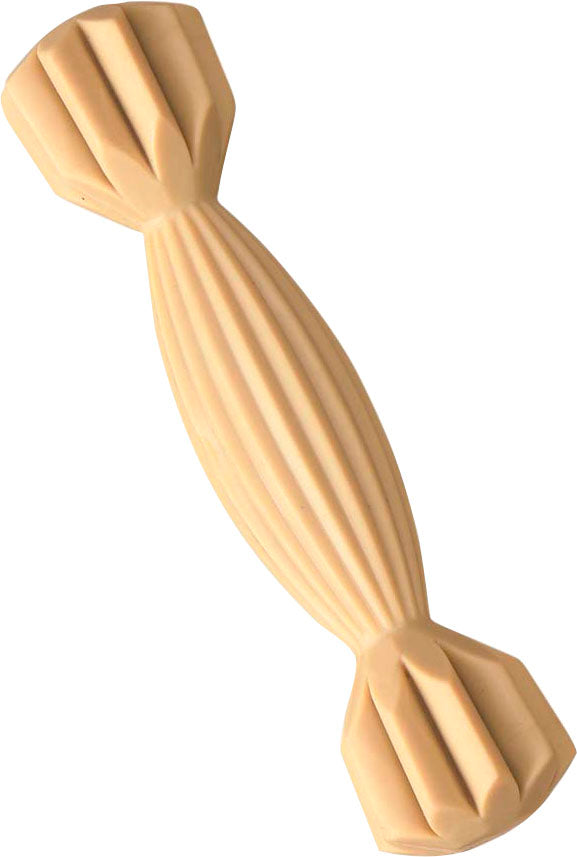 LOVE THE EARTH NATURAL RUBBER GROOVY BONE DOG TOY