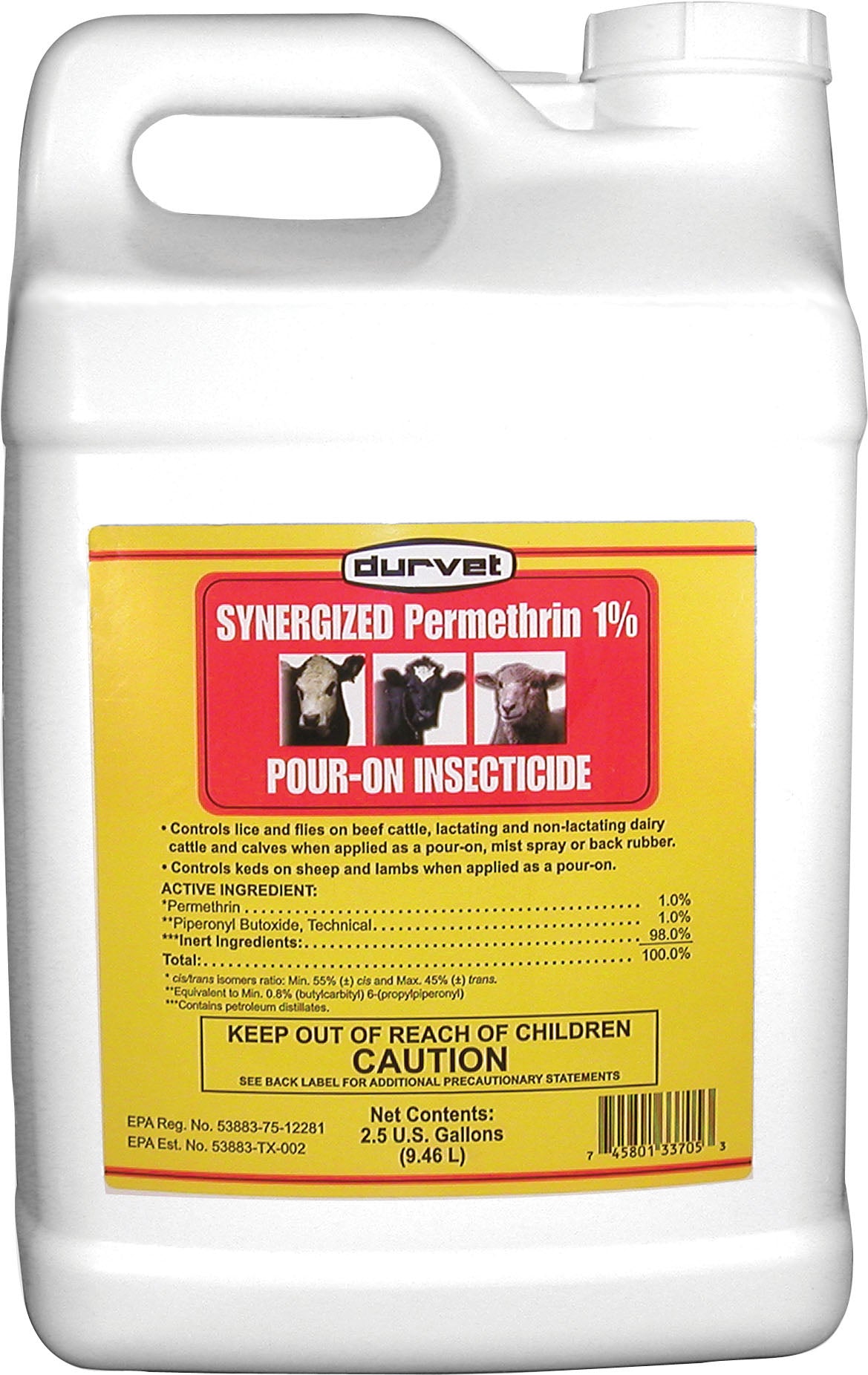 Durvet Synergized Permethrin 1% Pour Insecticide (Pack Of 2)
