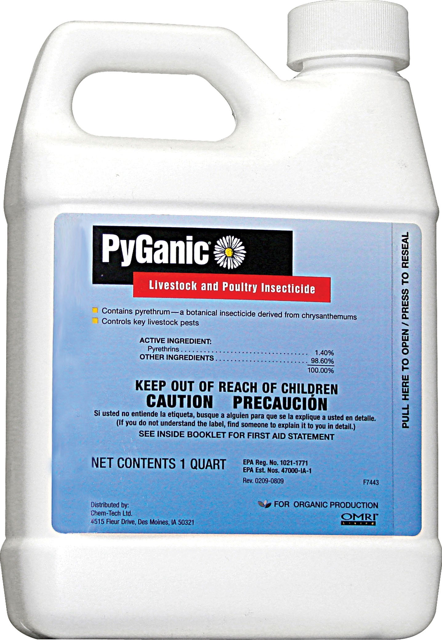 Chemtech Pyganic Livestock & Poultry Insecticide
