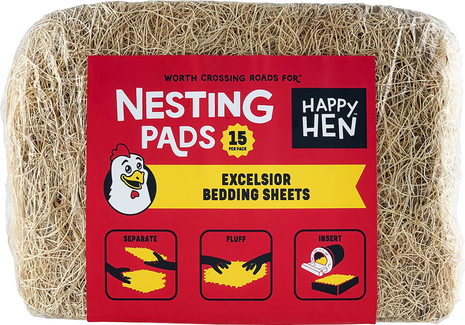 Happy Hen Excelsior Nest Box Bedding Pads