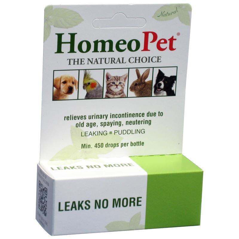 HomeoPet Leaks No More, Safe and Natural Cat and Dog Urinary Incontinence Relief, Pet Incontinence Medicine, 15 Milliliters