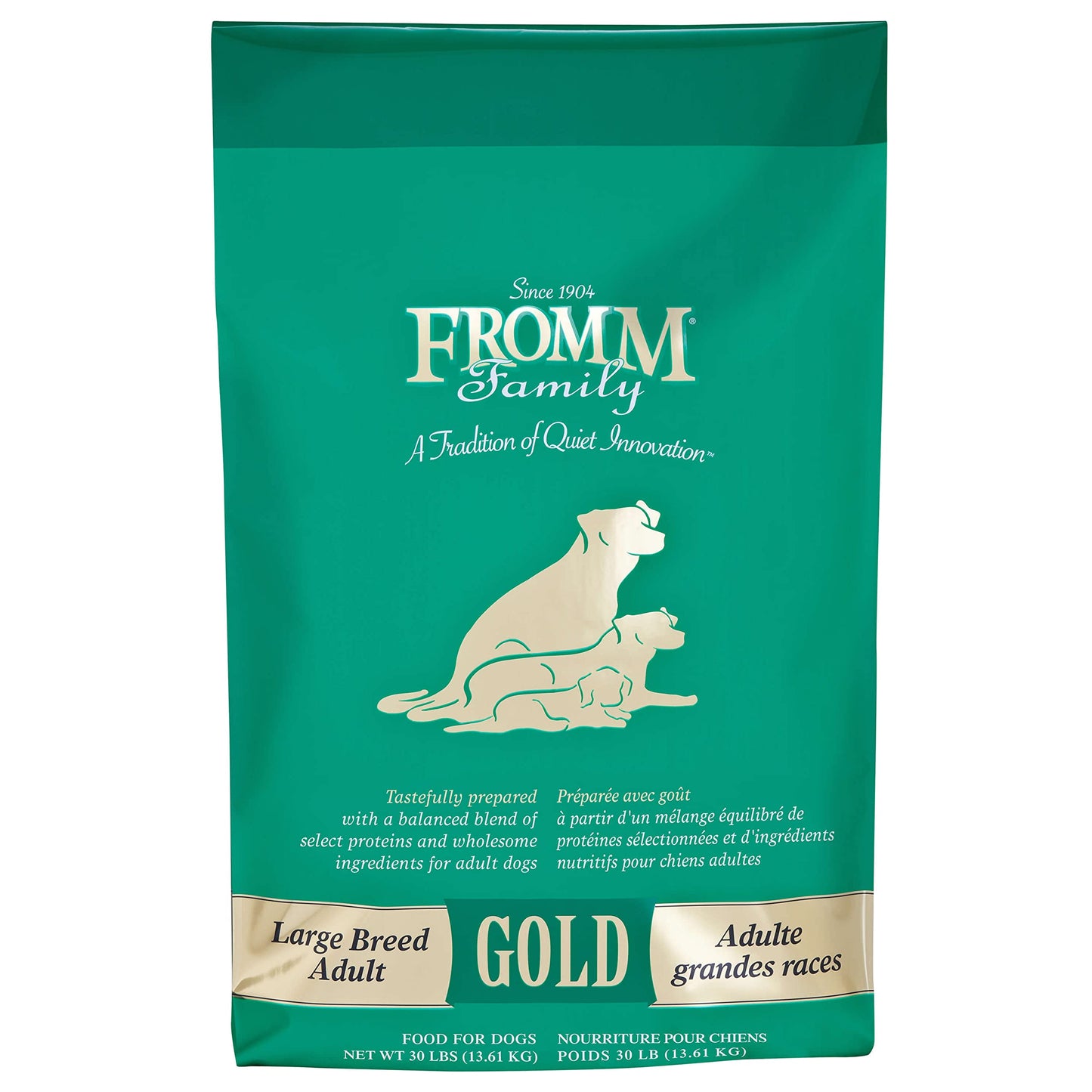 Fromm Large Breed Adult Gold Dog Food – Chicken & Rice Formula, Omega-3, Probiotics for Digestive Health