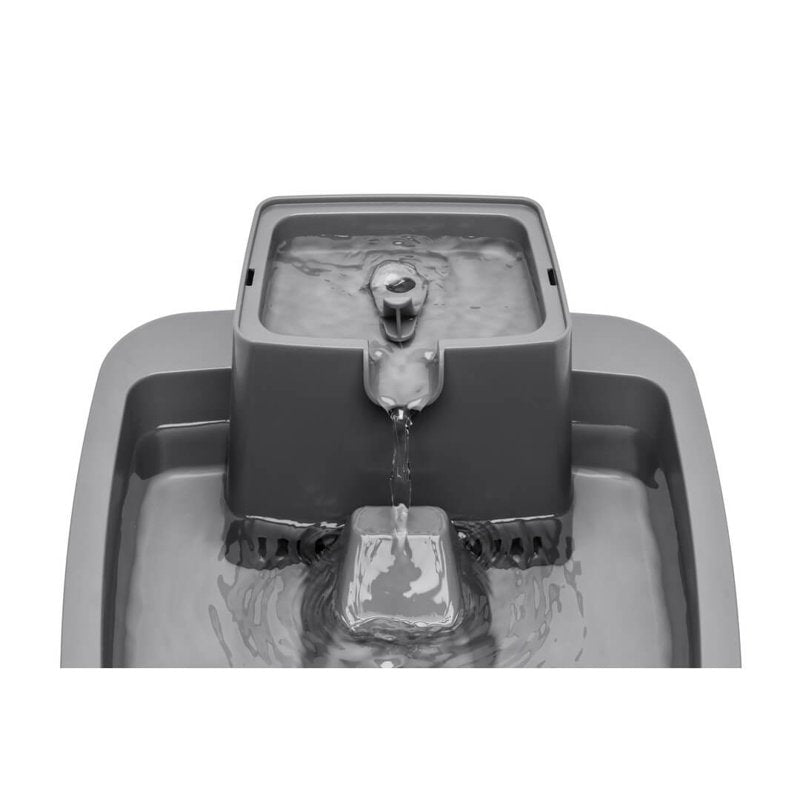 PetSafe Drinkwell 1/2 Gallon (64 Ounce) Small Pet Fountain - Small Dog and Cat Water Fountain - Dishwasher Safe Filtered Water Dispenser with Flow Control - Easy to Clean - Filters Included