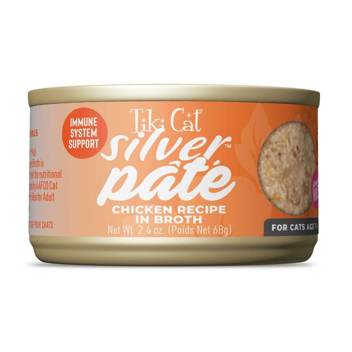 Tiki Pet Silver Pate Chicken- 12/2.4 oz Cans