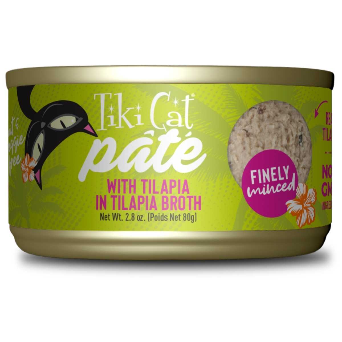 Tiki Pet Luau Tilapia Pate- 12/2.8 oz Cans