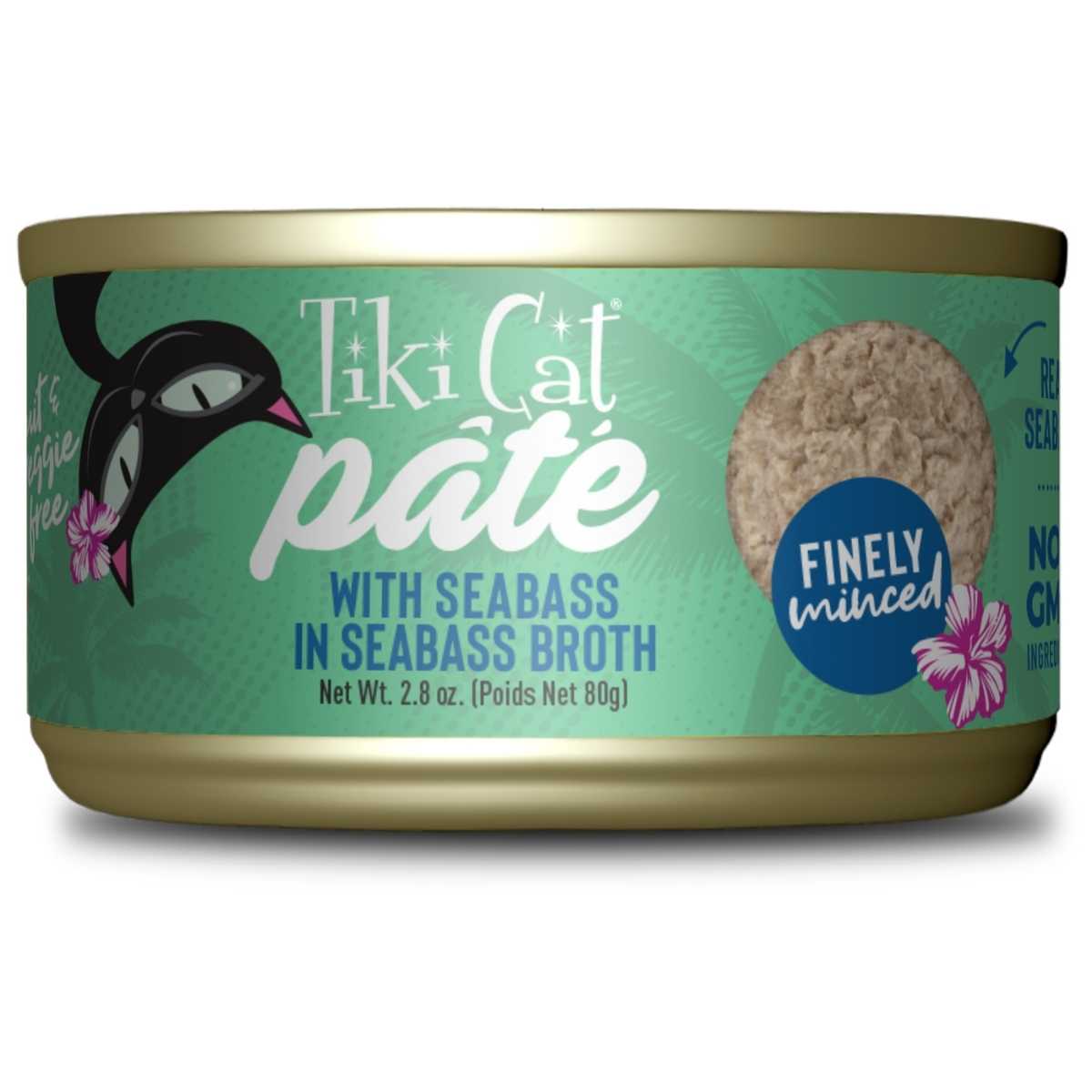 Tiki Pet Luau Seabass Pate- 12/2.8 oz Cans