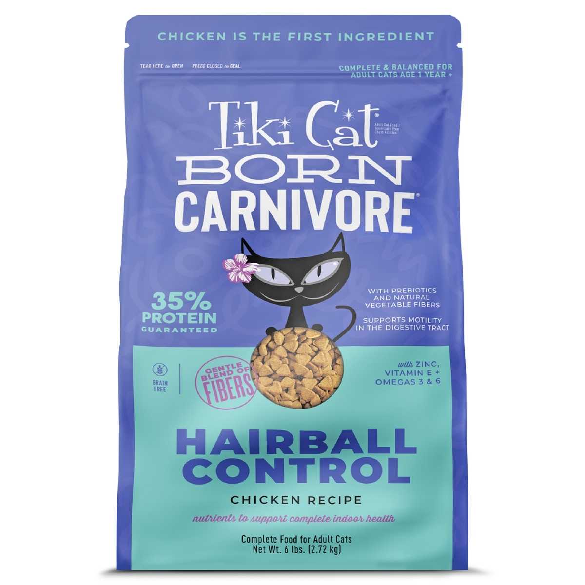 Tiki Pet Born Carnivore Dry Cat Food Hairball