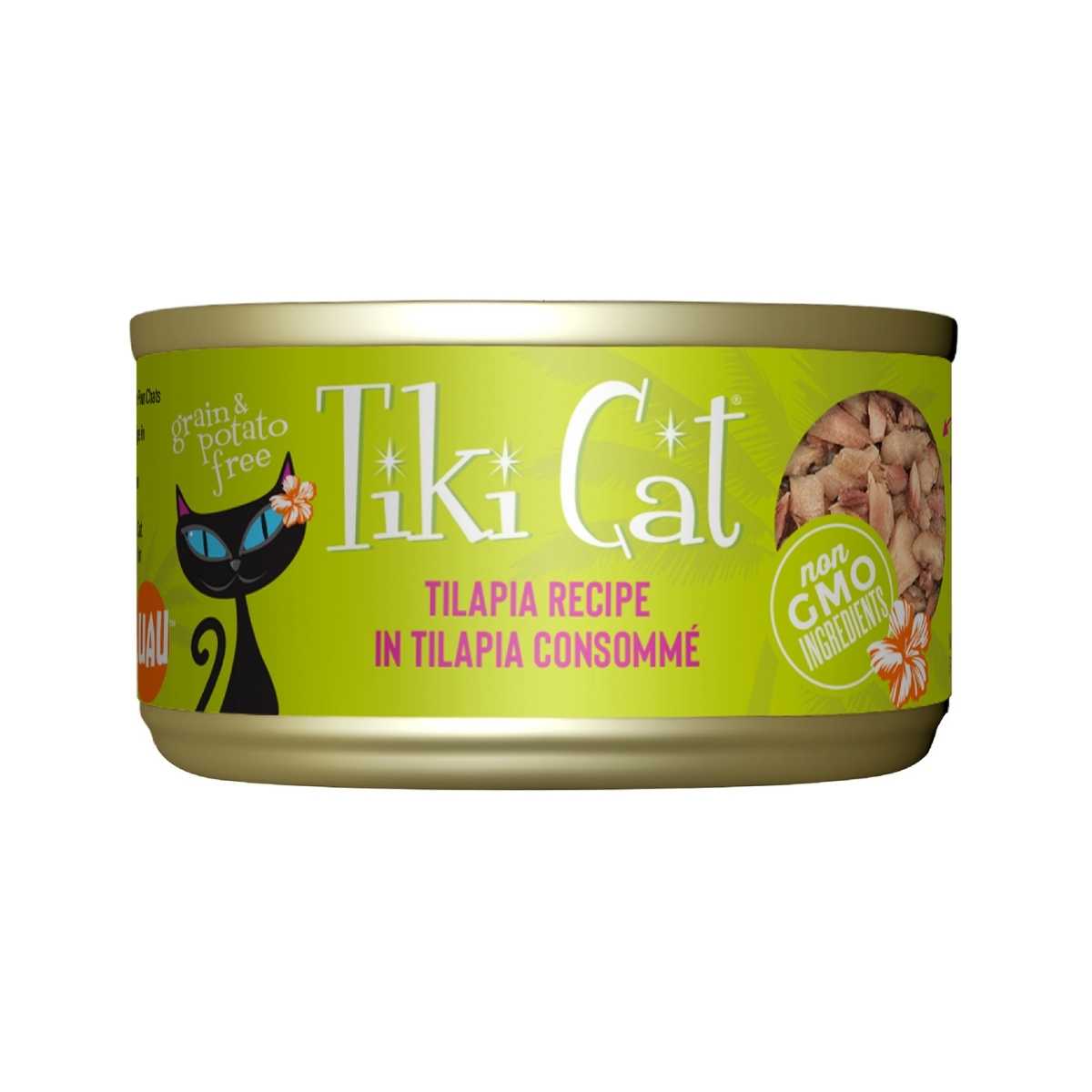 Tiki Pet Luau-Tilapia (previously Kapi'Olani Luau)-12/2.8 oz Cans