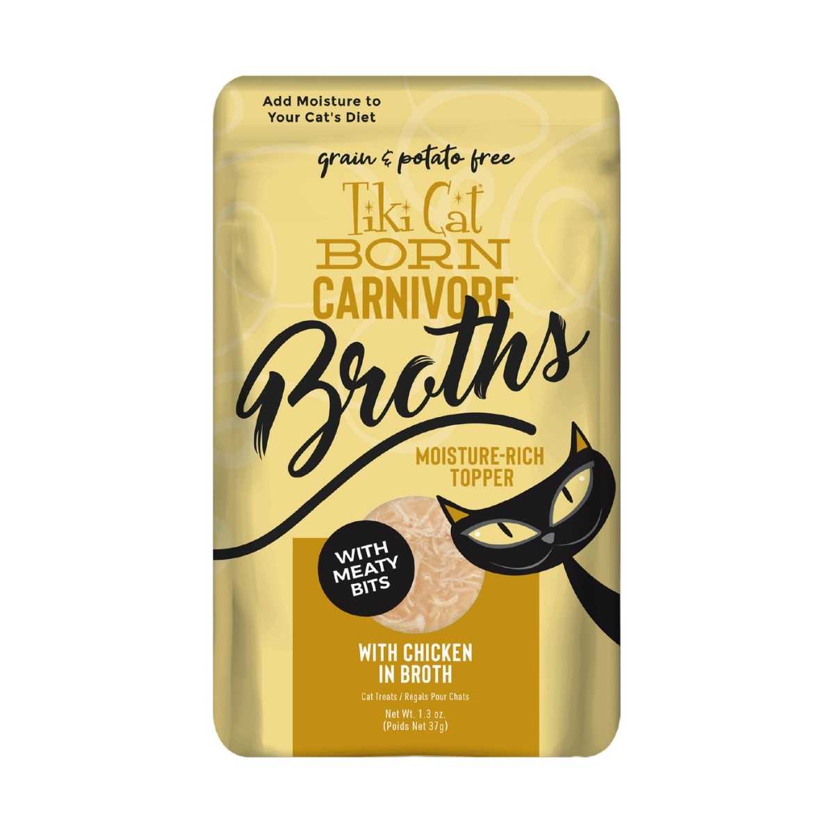 Tiki Pet Chicken Broth-12/1.3 oz Pouches