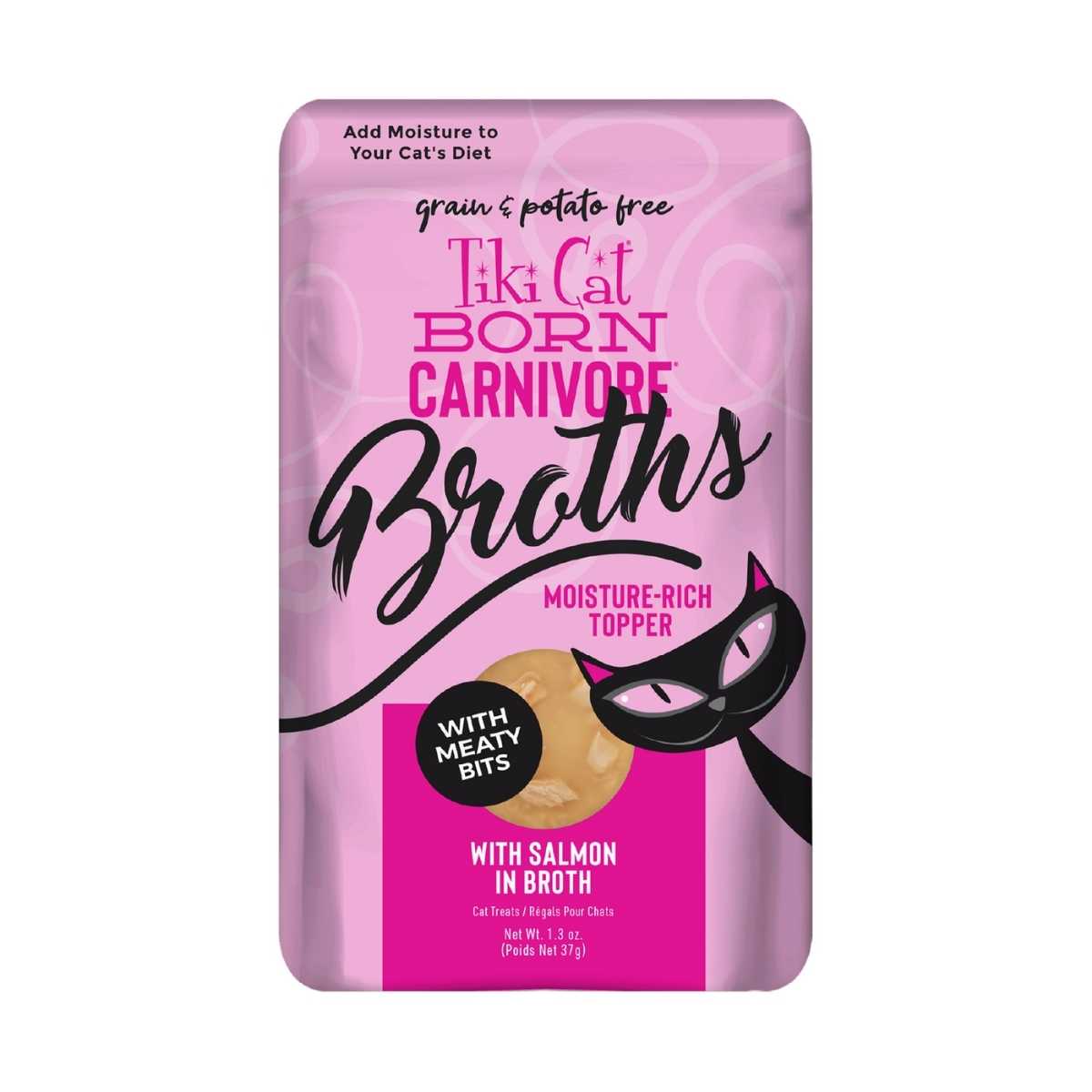 Tiki Pet Salmon Broth-12/1.3 oz Pouches