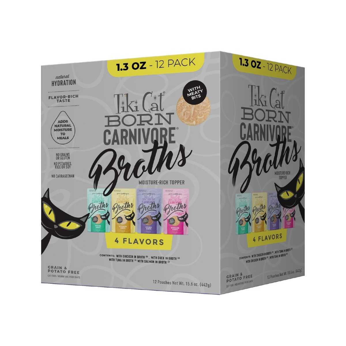 Tiki Pet Broth Variety Pack-12/1.3 oz Pouches