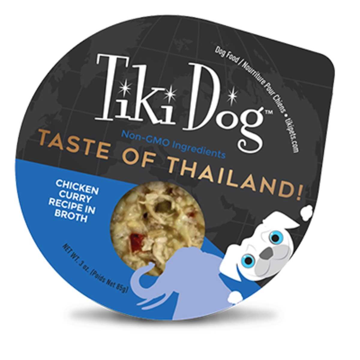 Tiki Pet Taste of Thailand! Chicken Curry-4/3 oz Cups