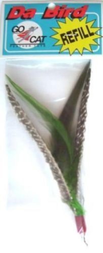 GoCat Da Bird Feather Cat Toy Refill, Handmade in The USA (1 Pack)