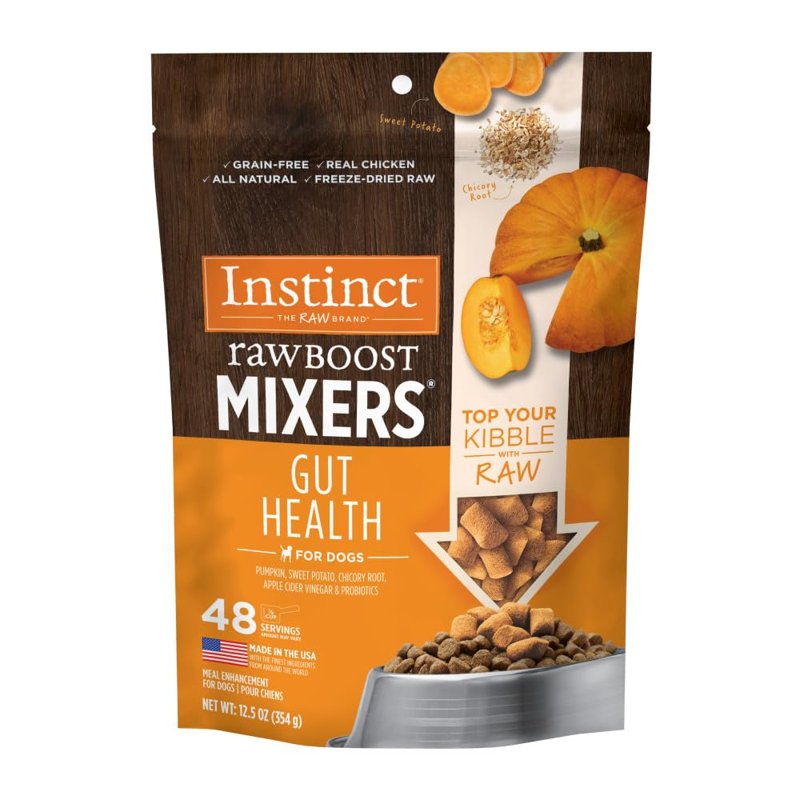 Instinct Raw Boost Mixers Freeze Dried Raw Dog Food Topper, Grain Free Dog Food Topper with Functional Ingredients 12.5 Ounce (Pack of 1)
