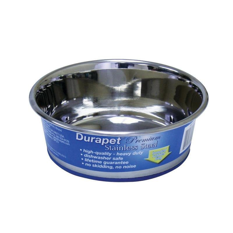 Our Pets Durapet Stainless Steel Bowl, 5 Cups, 6.9"X6.9"X2.5"