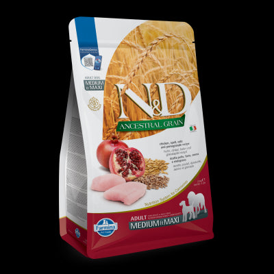 Farmina N&D Chicken & Pomegranate for Med/Maxi Dogs 5.5 Pounds