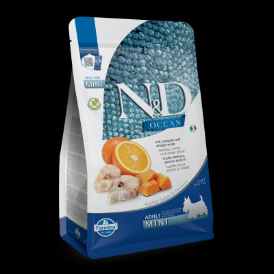 Farmina N&D Dog Codfish, Orange & Pumpkin Mini 5.5 Pounds