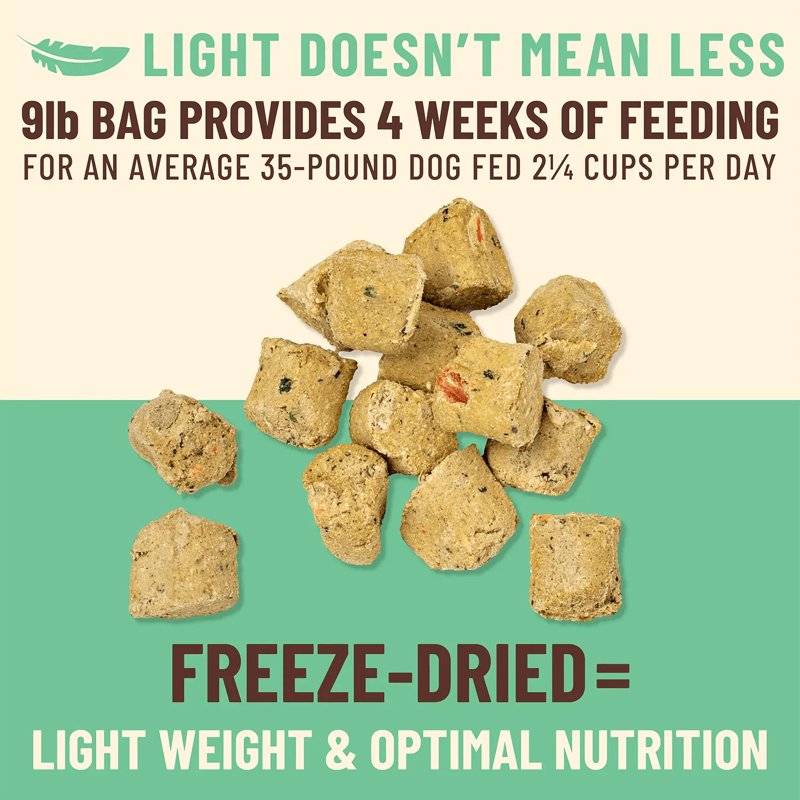 Primal Kibble in The Raw Freeze Dried Dog Food Chicken, Complete Diet Scoop & Serve Healthy Raw Dog Food, Crafted in The USA (9 lbs)