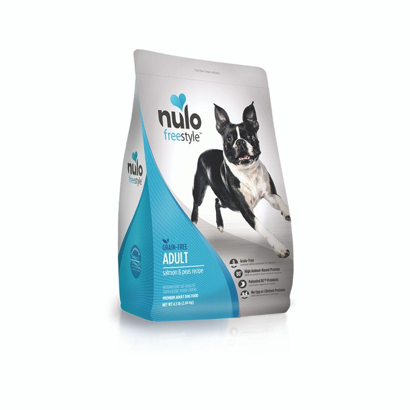 Nulo Grain Free Dog Food: All Natural Adult Dry Pet Food For Large And Small Breed Dogs (Salmon, 4.5Lb)