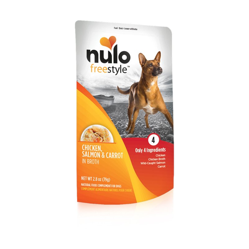 Nulo, Dog Chicken Salmon & Carrot Pouch, 2.8 Ounce