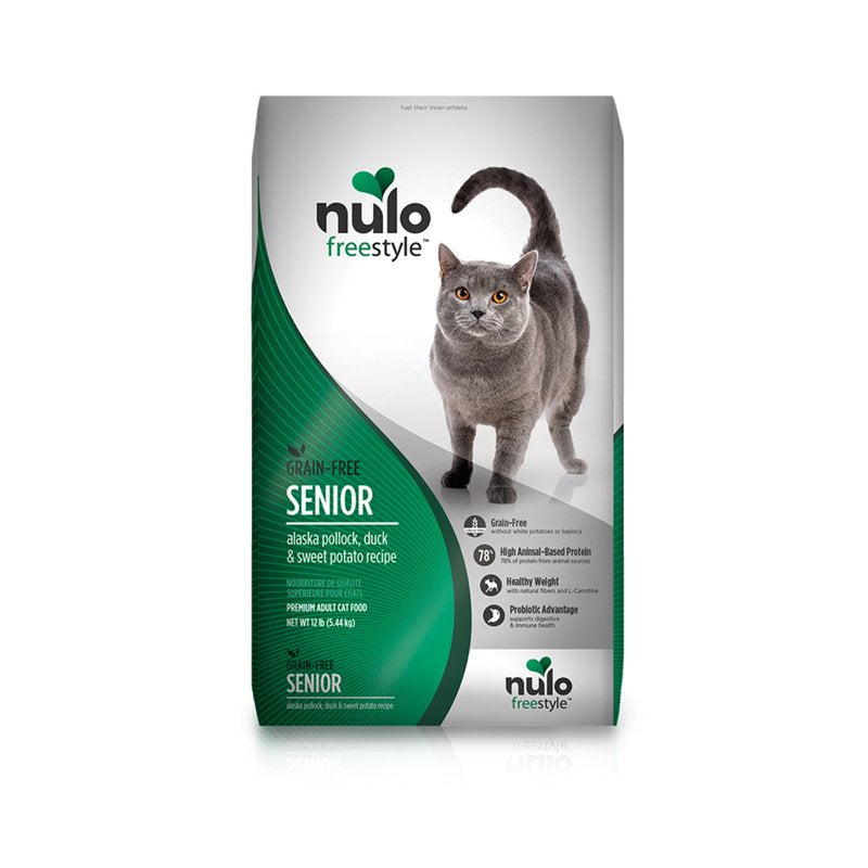 Nulo Freestyle Senior Dry Cat Food, Premium Natural Grain-Free Cat Kibble with Antioxidants for Immune Support and High Animal-Based Protein