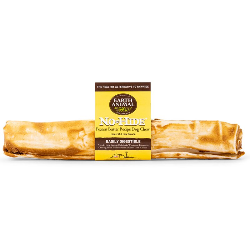 Earth Animal No-Hide Large Peanut Butter Flavored Flavored Rolls Natural Rawhide Alternative Dog Chew Treat for Large Dogs - 1 Chews…