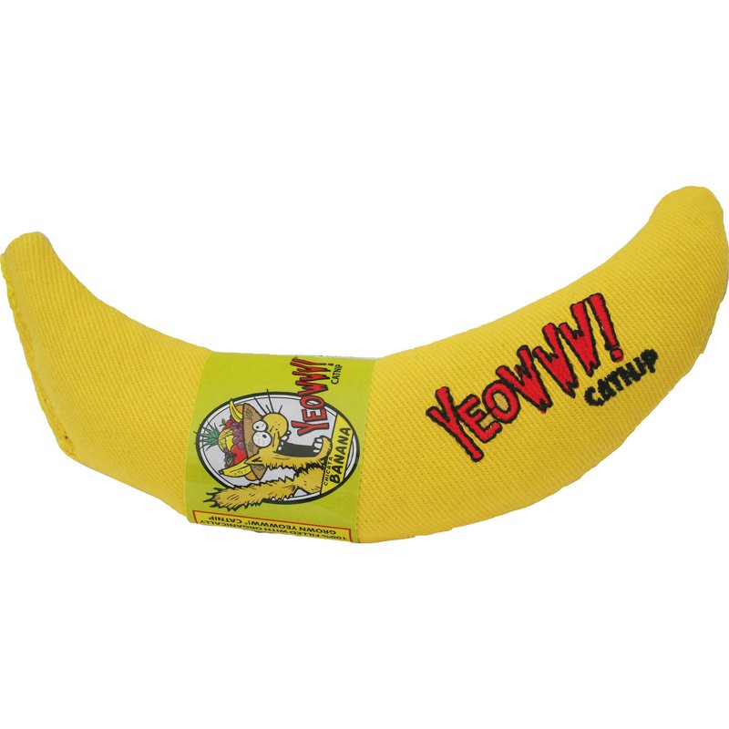 Yeowww! Catnip Toy, Yellow Banana
