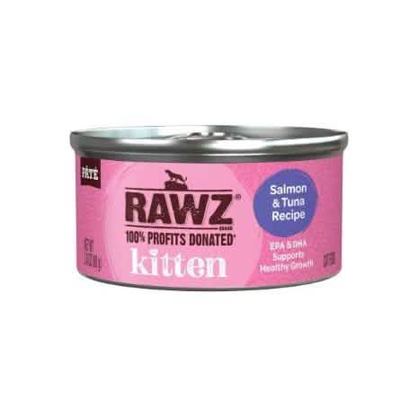RAWZ Kitten Salmon & Tuna Cat Food, 2.8 oz Can