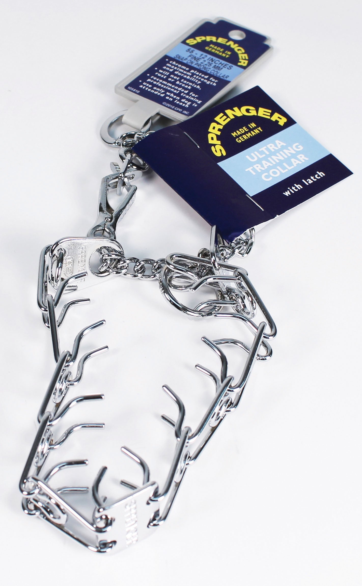 Herm Sprenger Ultra Chrome Prong Collar W/Latch