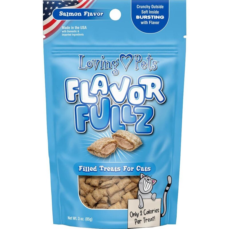 Loving Pets Flavorfullz Filled Treats for Cats, Salmon 3 oz.