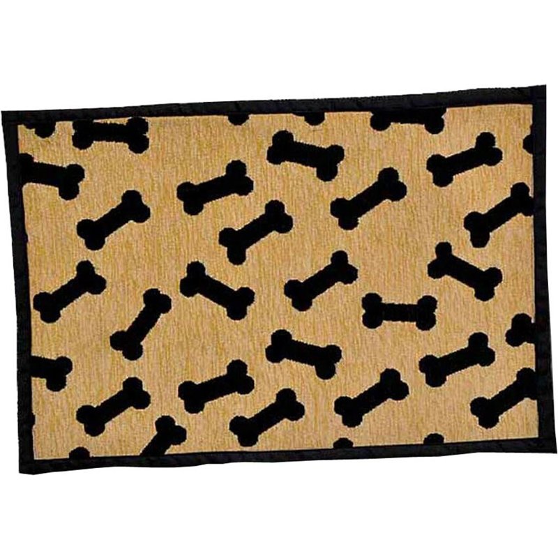 Loving Pets Bella Fashion Mat for Dogs, Dancing Bones, (7572)