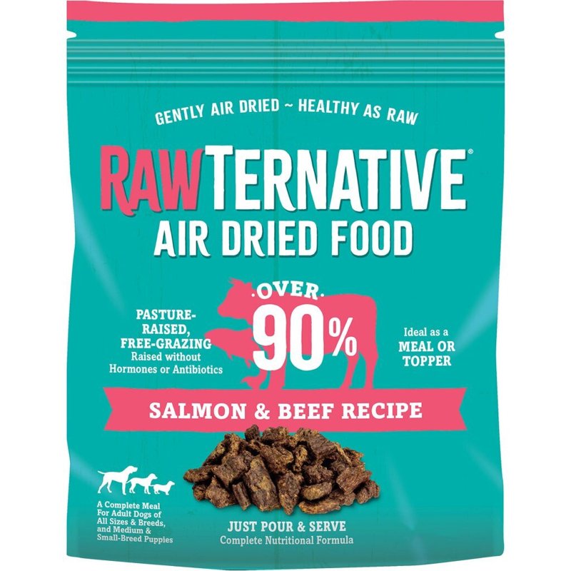 Grandma Mae's Country Naturals RawTernative Air Dried Dog Food. (5OZ Salmon & Beef)