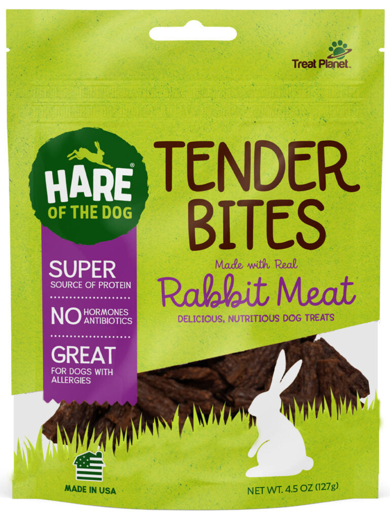 Hare of the Dog Rabbit Tender Bites Dog Treats, 4.5 oz