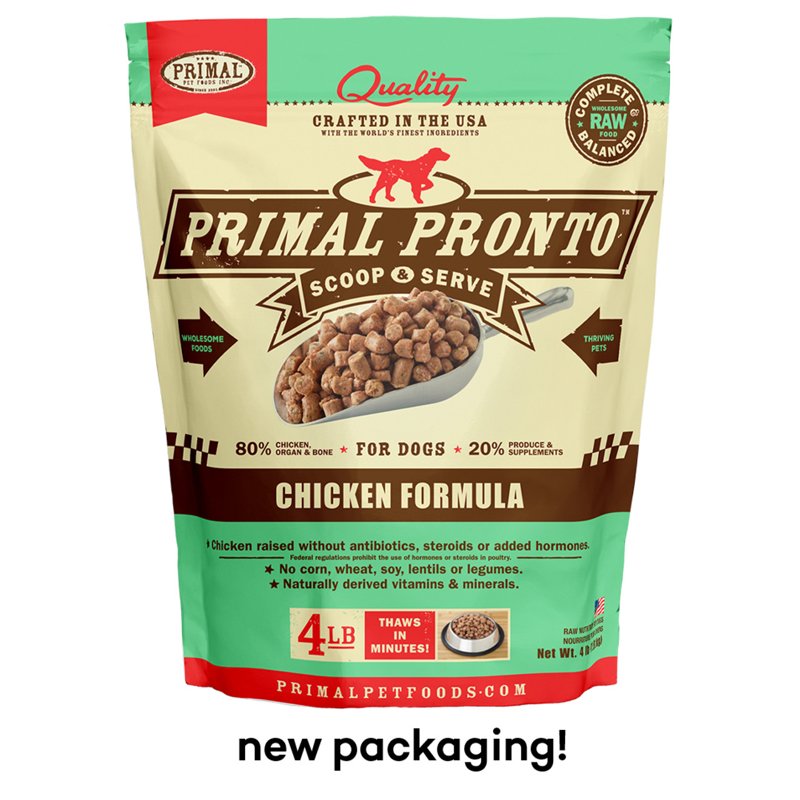 Primal Pronto Chicken Frozen Raw Dog Food
