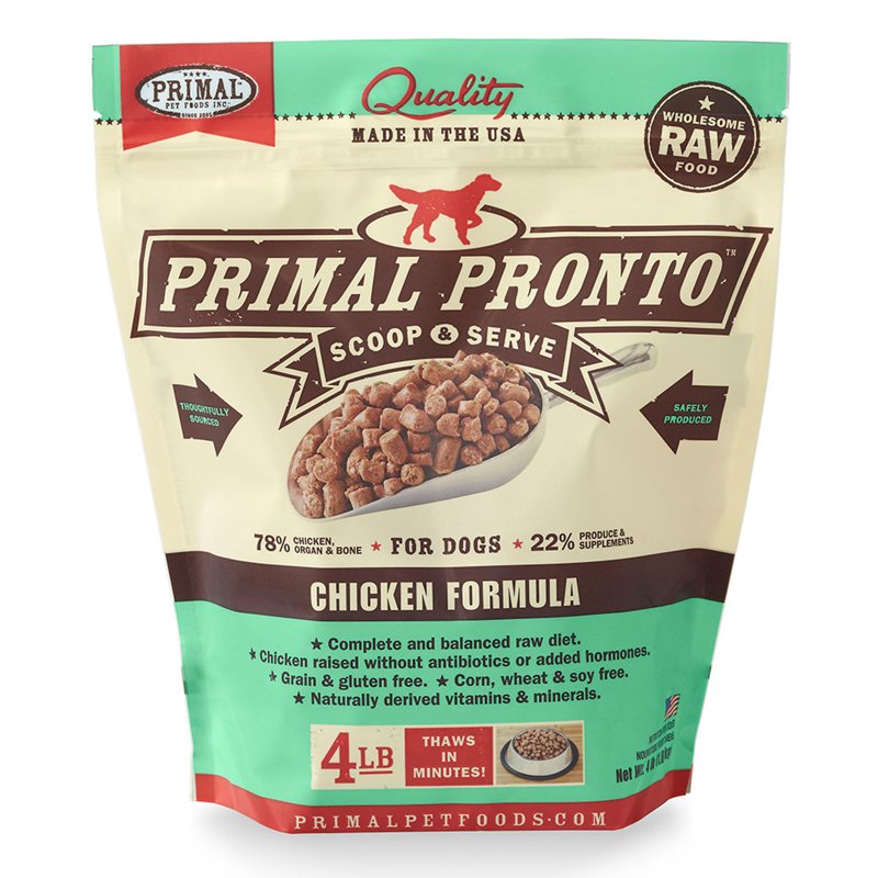 Primal Pronto Chicken Frozen Raw Dog Food