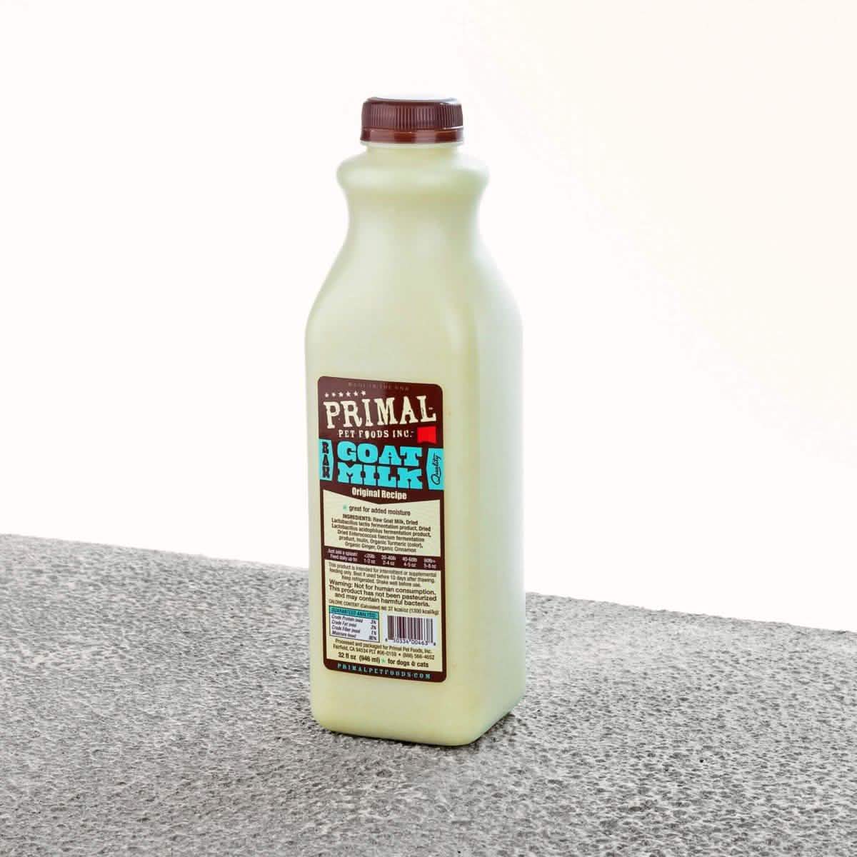 Primal Raw Goat Milk for Cats & Dogs, Original Recipe, 1 Quart