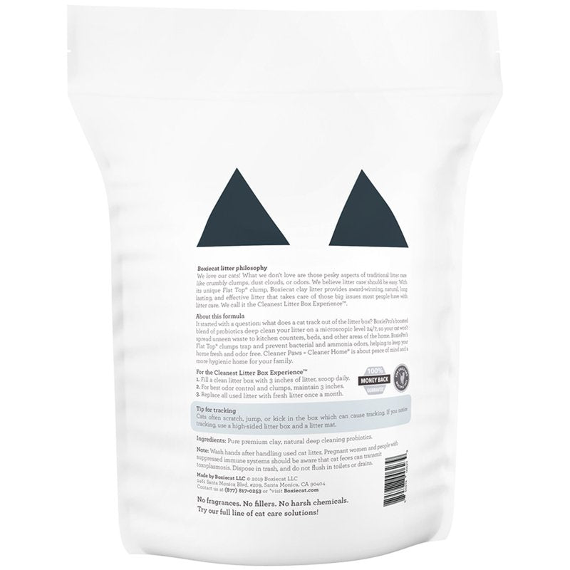 Boxie® Probiotic 40 Day Natural Odor Control Cat Litter, 16lb Clumping Clay Kitty Litter